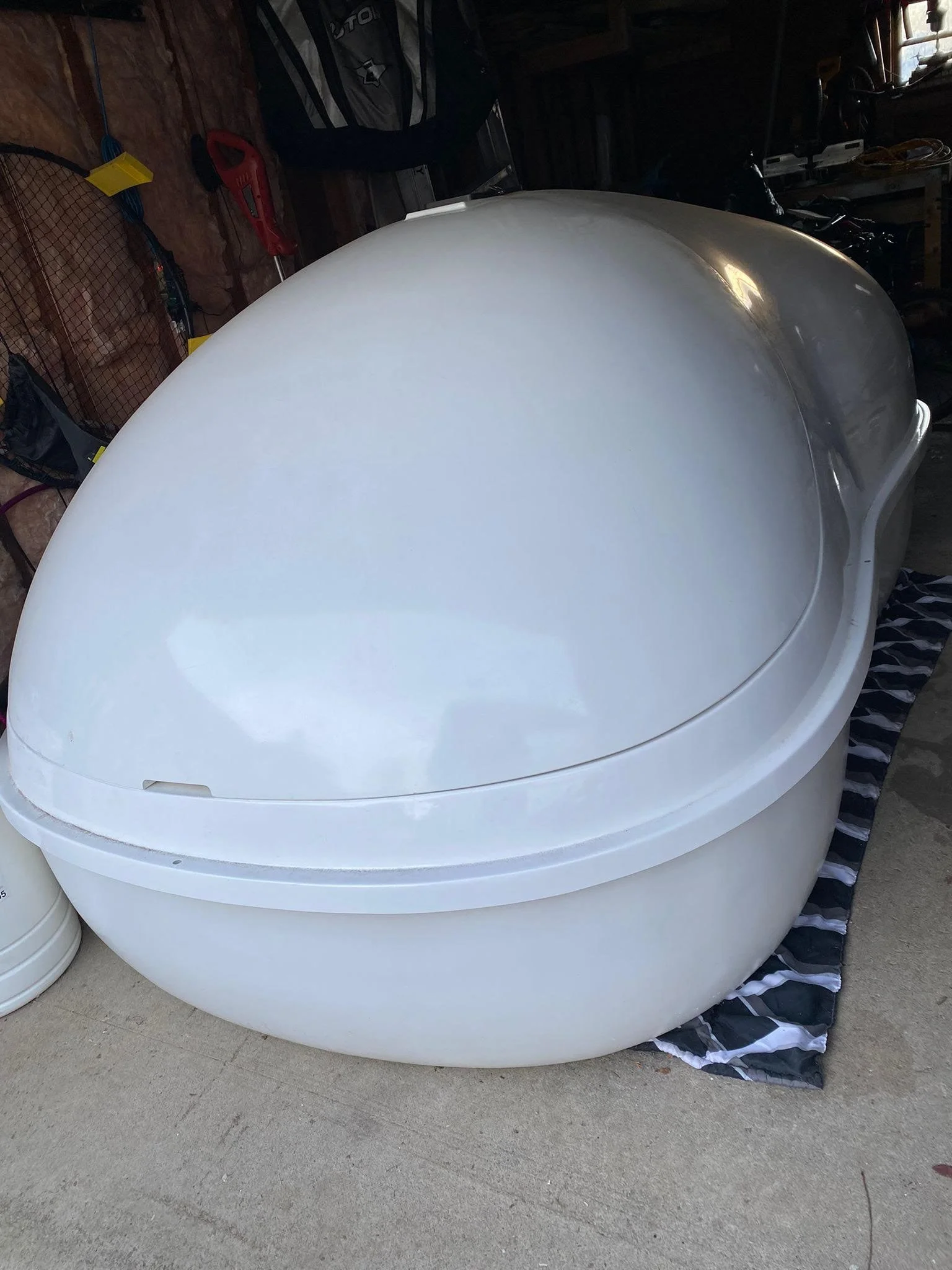 Royal Spa commercial float pod installed in a float center